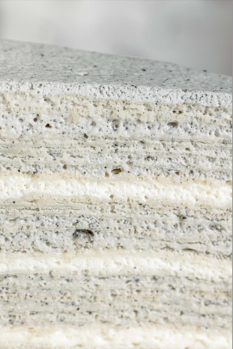 Black Sesame Crepe Cake