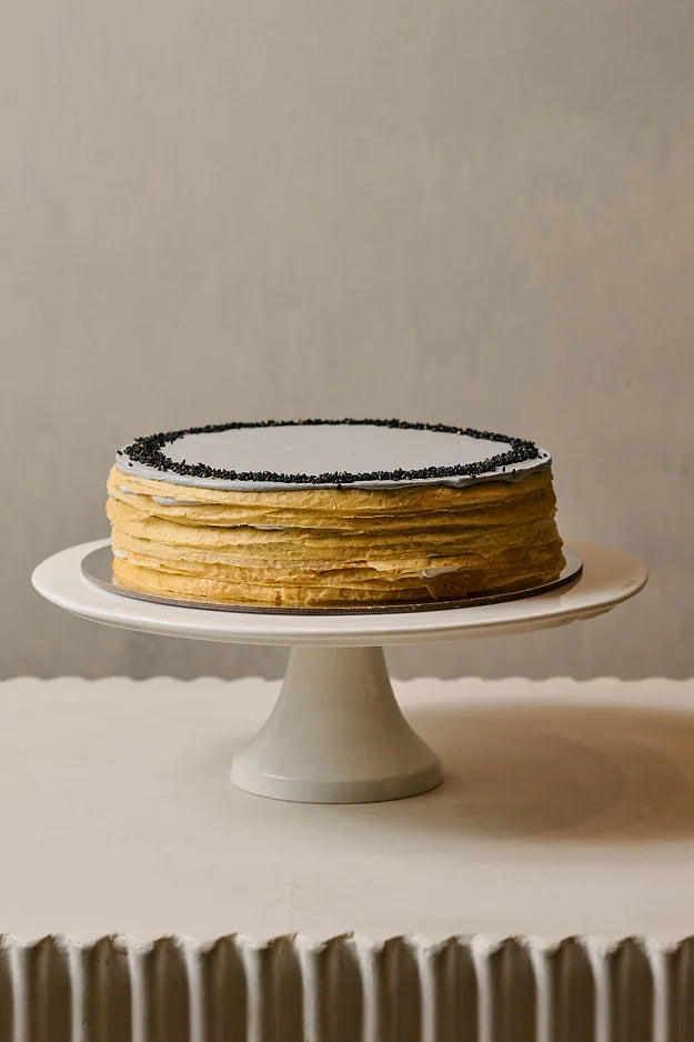 Black Sesame Crepe Cake