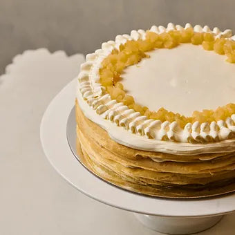 Pineapple Pina Colada Crepe Cake