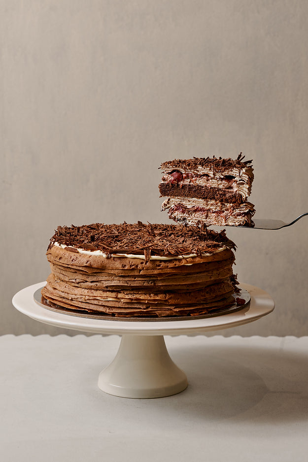 Black Forest Crepe Cake