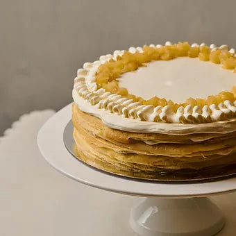 Pineapple Pina Colada Crepe Cake