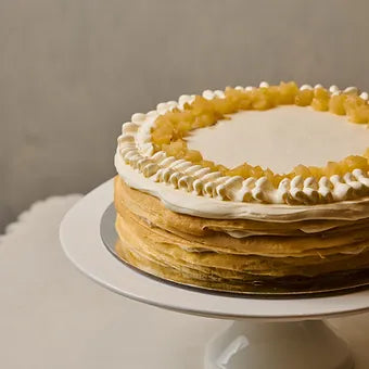 Pineapple Pina Colada Crepe Cake