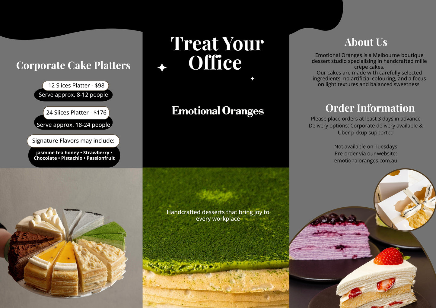 Mille Crêpe Cake Platter