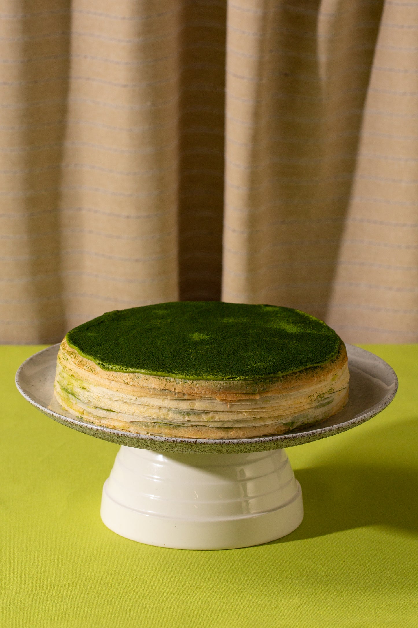 Matcha Green Tea Crepe Cake