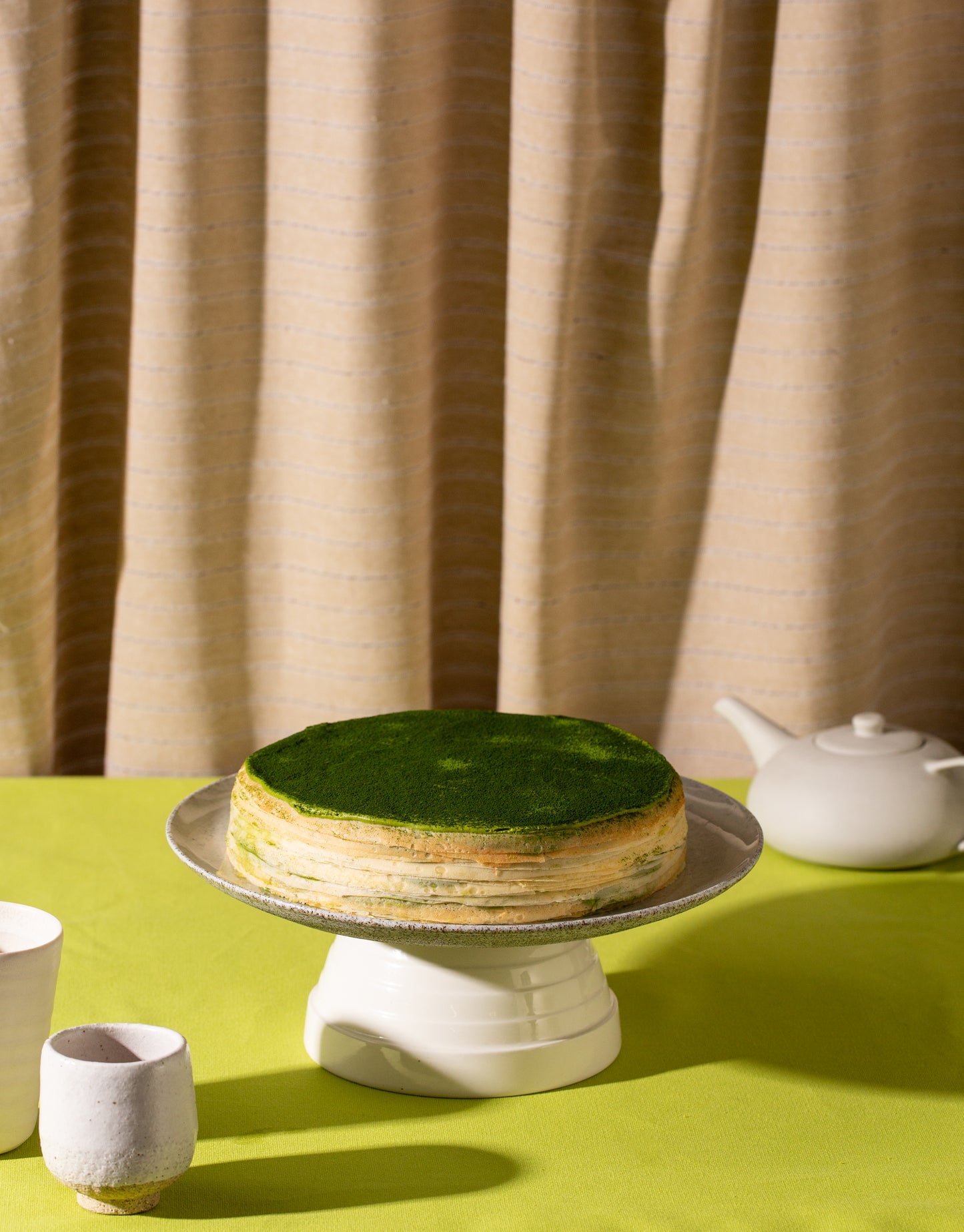 Matcha Green Tea Crepe Cake