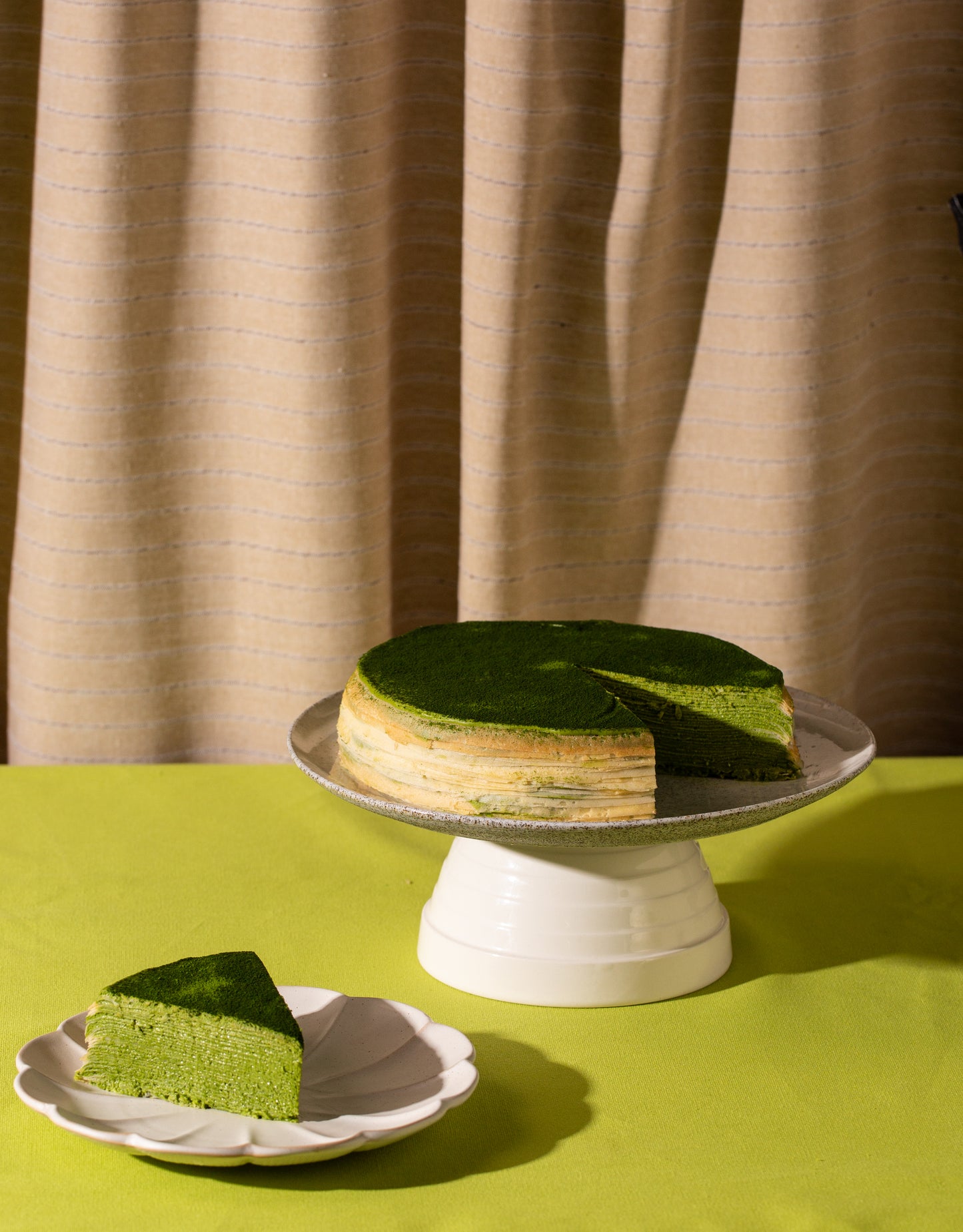 Matcha Green Tea Crepe Cake
