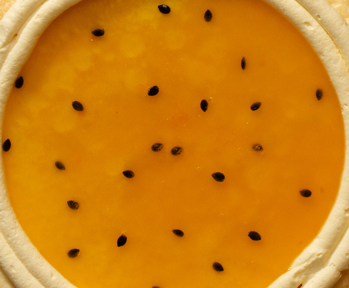 Passionfruit & Cream Cheese Crepe Cake