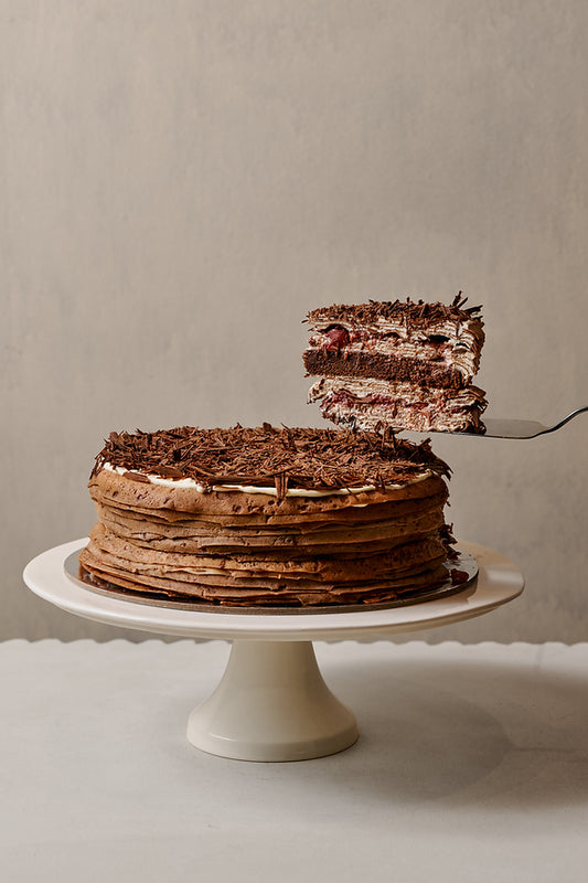 Black Forest Crepe Cake