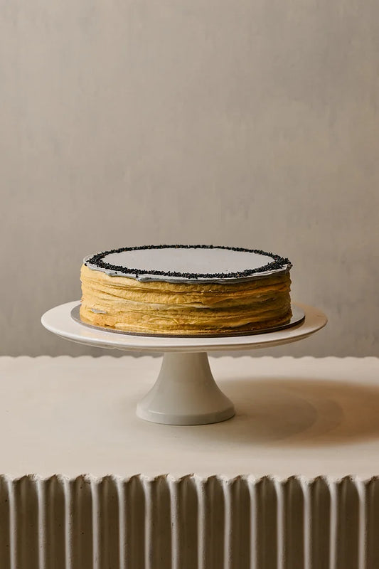 Black Sesame Crepe Cake