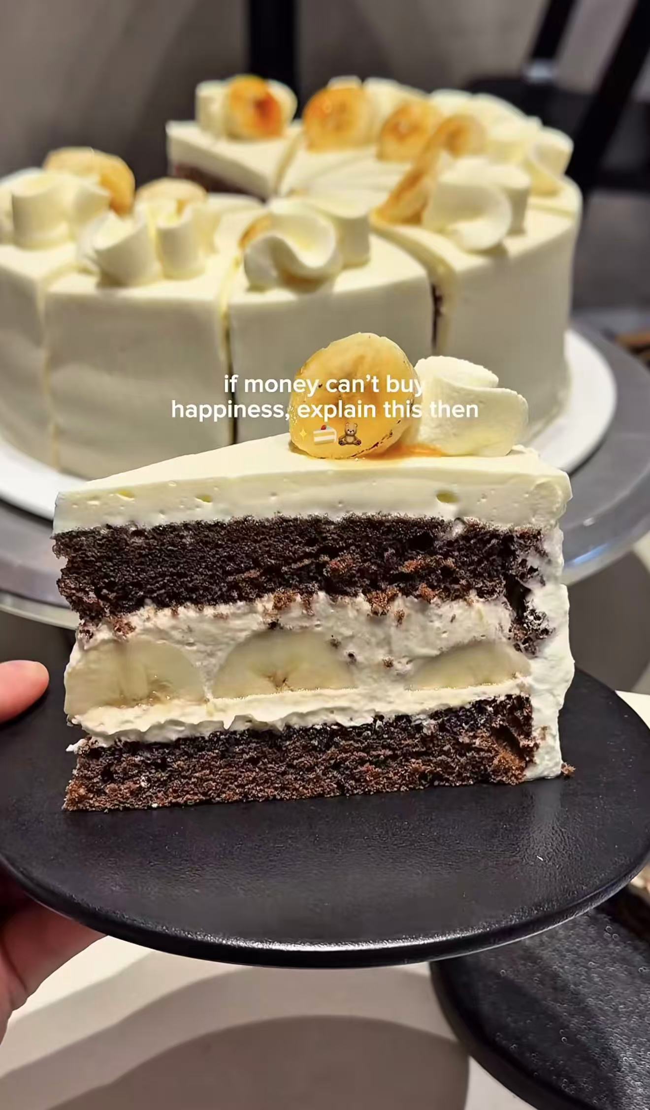 Chocolate Banana Chiffon Cake